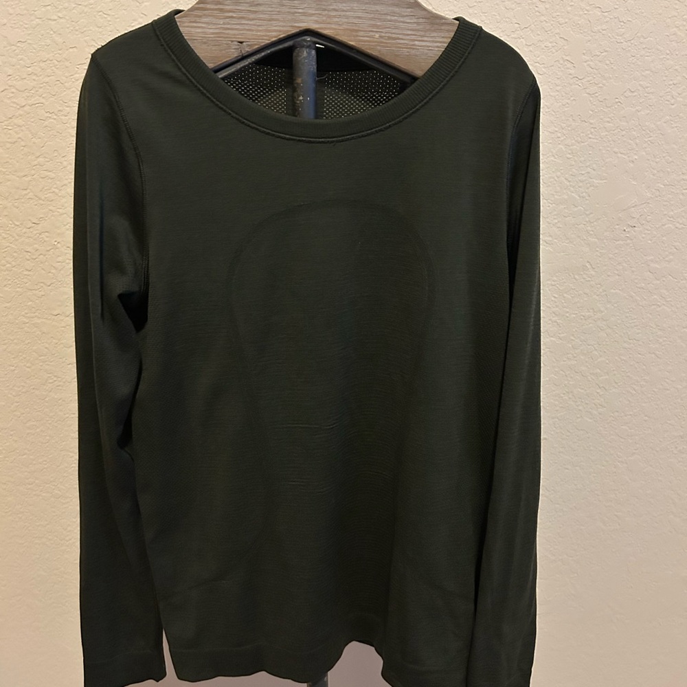 Lululemon Dark Olive Green Long Sleeve Top